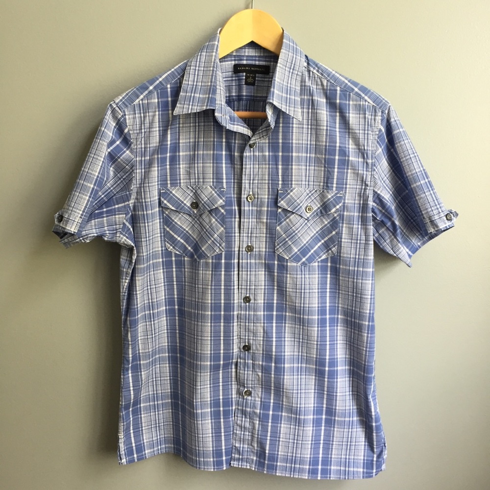 Banana Republic button up short sleeve shirt